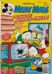Micky Maus 1997: Nr. 4 mit loser Abo-Karte