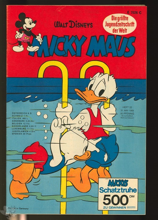 Micky Maus 22/1969 mit den Klappseiten