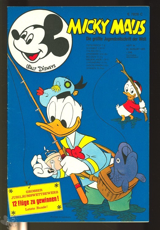 Micky Maus 34/1970 mit den Klappseiten