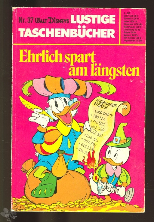 Walt Disneys Lustige Taschenbücher 37: Ehrlich spart am längsten (1. Auflage)