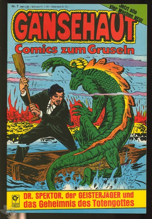 Condor Verlag 1981 GÄNSEHAUT Comics zum Gruseln Heft # 1 