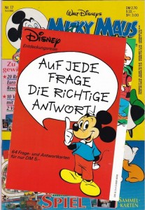 Micky Maus 1992: Nr. 17 mit loser Werbe-Beilage