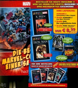 Das offizielle Marvel-Comic-Sammlung Werbeheft + Beilagen