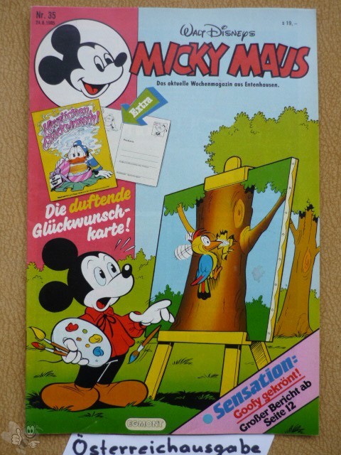 Micky Maus 1985: Nr. 35 Österreich Ausgabe