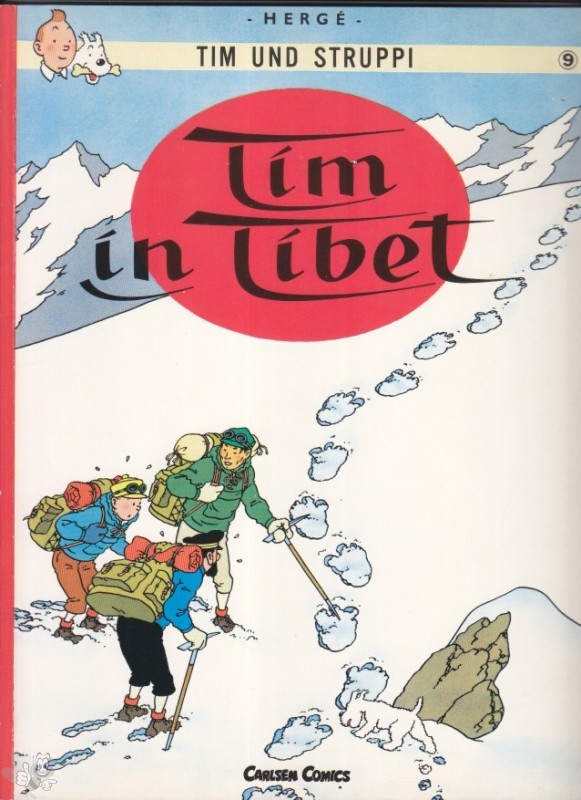 Tim und Struppi 9: Tim in Tibet (höhere Auflagen)