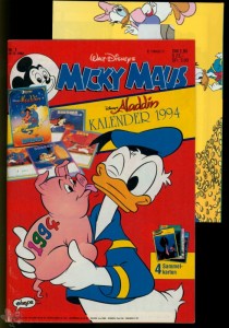 Micky Maus 1/1994 mit Horizont Briefbeilage