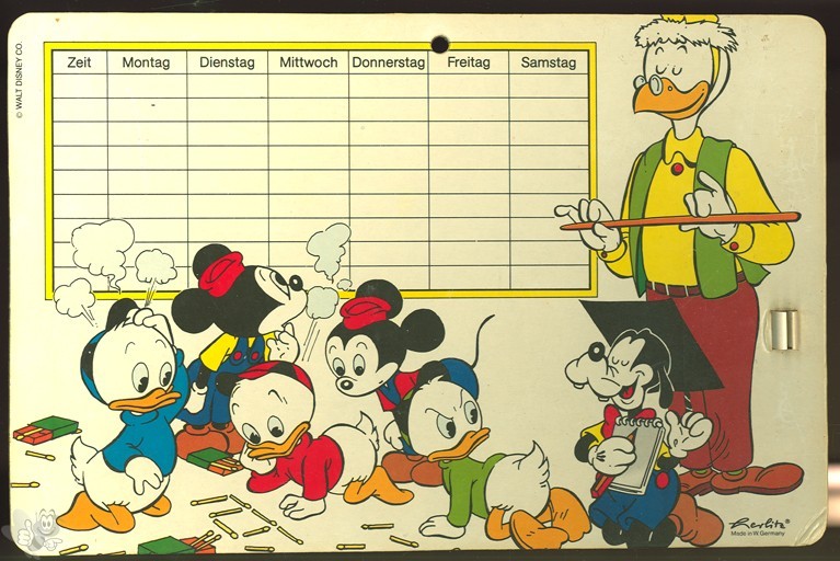 Micky Maus Stundenplan 80er