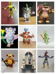  comics spain STAR WARS Ewoks  9 Figuren in TOP