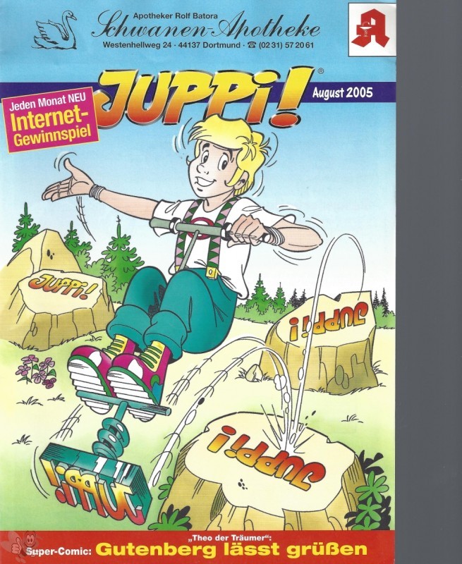 Juppi! Aug. 2005 - Apotheker Werbe Comic,Goerler Werbe Comic