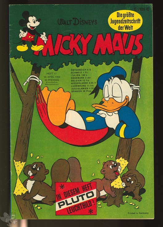 Micky Maus 17/1969 mit den Klappseiten