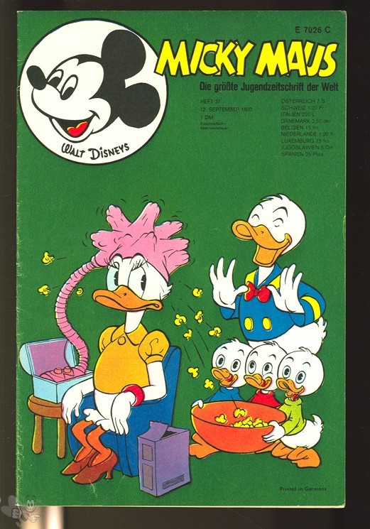 Micky Maus 37/1970 mit den Klappseiten