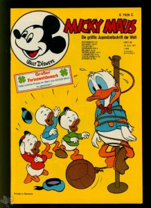 Micky Maus 28/1971 mit Klappseiten