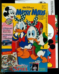 Micky Maus 17/1992 OVP Abo-U + Atlas Prospekt