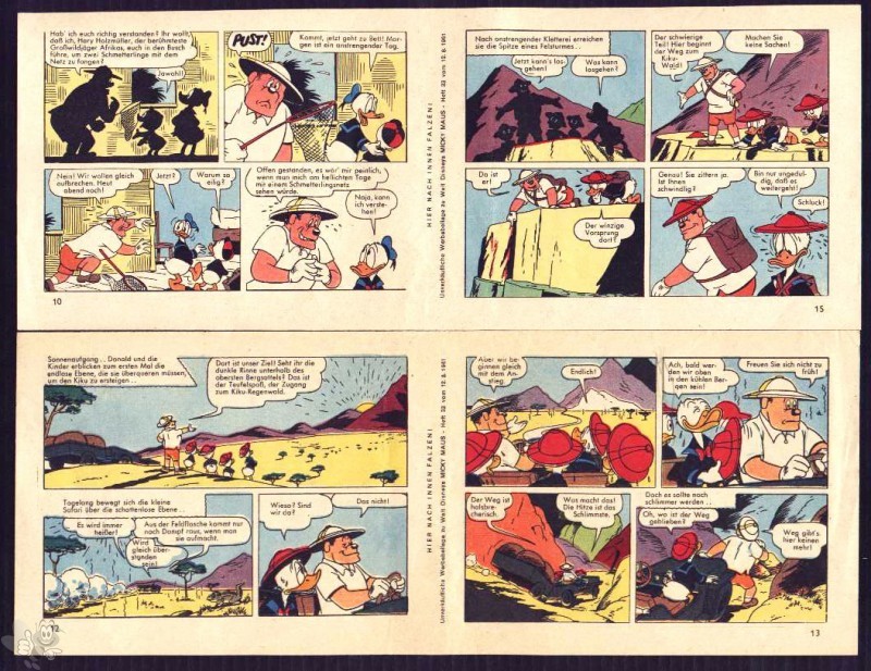 Micky Maus 1961: Nr. 33 - lose Beilage 2 Comicstreifen