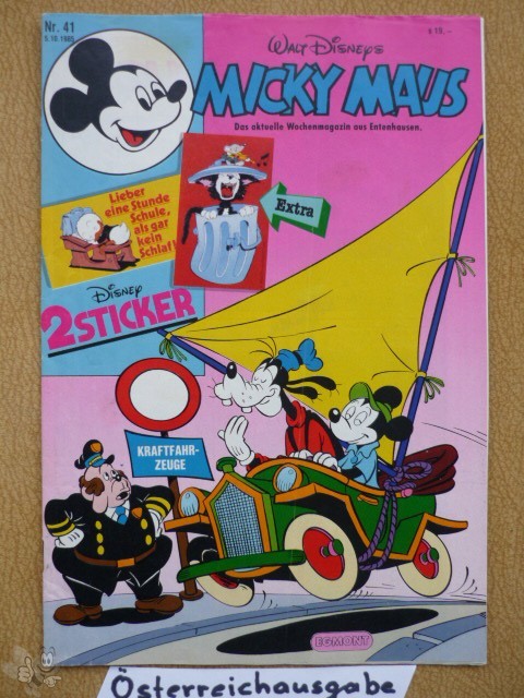 Micky Maus 1985: Nr. 41 Österreich Ausgabe