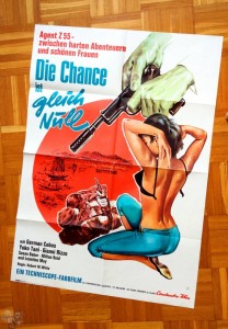 Filmplakat zu &quot;Die Chance ist gleich Null&quot; Agent Z 55, gefaltet