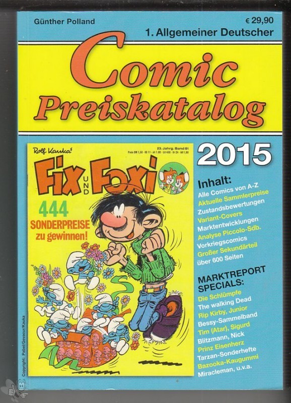 Comic Preiskatalog 40: 2015 (Softcover)