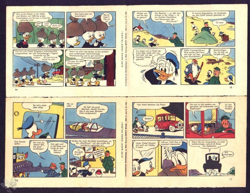 Micky Maus 1960: Nr. 41 -  lose Beilage 2 Comicstreifen