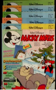 Micky Maus Jahrgang 1984 komplett mit 4 Sammelmappen