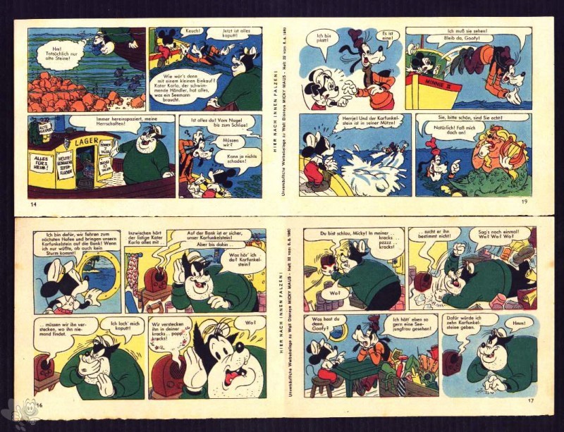 Micky Maus 1960: Nr. 32 - lose Beilage 2 Comicstreifen