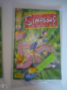 Simpsons Comics 50 OVP mit Pez Spender