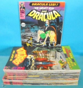 DRACULA Nr. 1 - 33 Z(0-1) -(2) SERIE KOMPLETT Williams Marvel MIT allen COUPONS