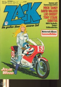 Zack (Koralle) 21/1978 mit Motorrad Sammelbildern