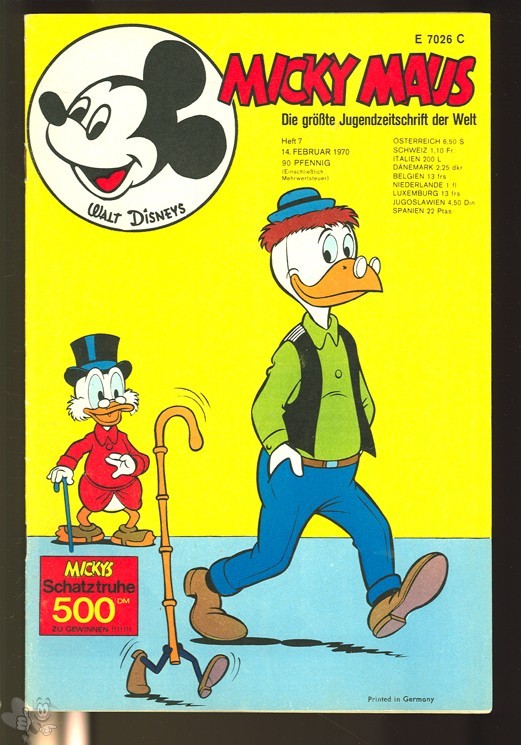 Micky Maus 7/1970 mit den Klappseiten
