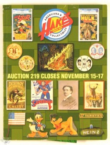 US Auktionskatalog Hake`s 2016 Comics &amp; Art