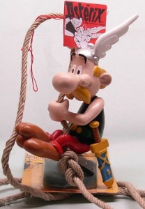 Asterix KUNSTHARZ Fa.Pixi 40709 Asterix am Seil hängend sur corde , resin