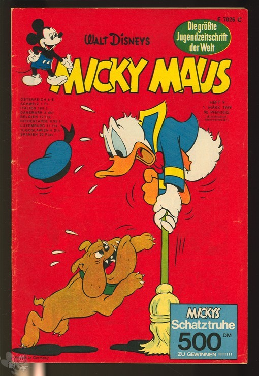 Micky Maus 9/1969 mit den Klappseiten