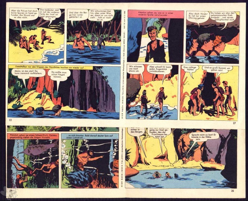 Micky Maus 1962: Nr. 18 - lose Beilage 2 Comicstreifen
