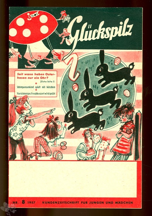 Der Glückspilz 1957 8 (Lotto - Kinderheft)