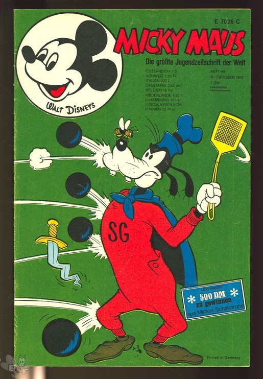 Micky Maus 44/1970 mit den Klappseiten