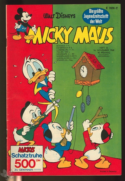 Micky Maus 46/1968 mit den Klappseiten