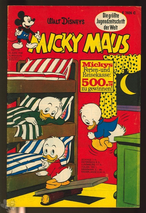 Micky Maus 24/1968 mit den Klappseiten