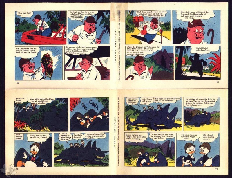 Micky Maus 1960: Nr. 22 - lose Beilage 2 Comicstreifen