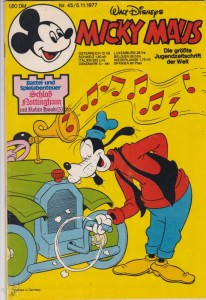 Micky Maus 45/1977 mit Beilage
