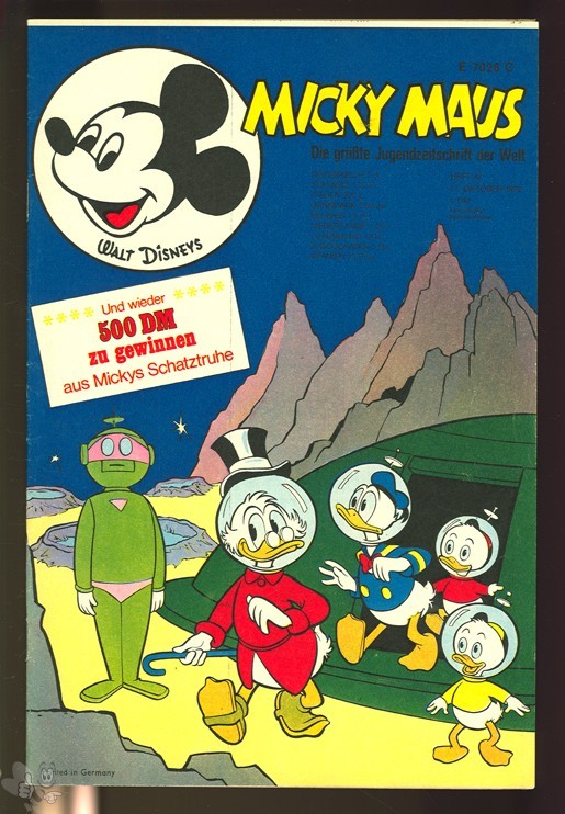 Micky Maus 42/1970 mit den Klappseiten