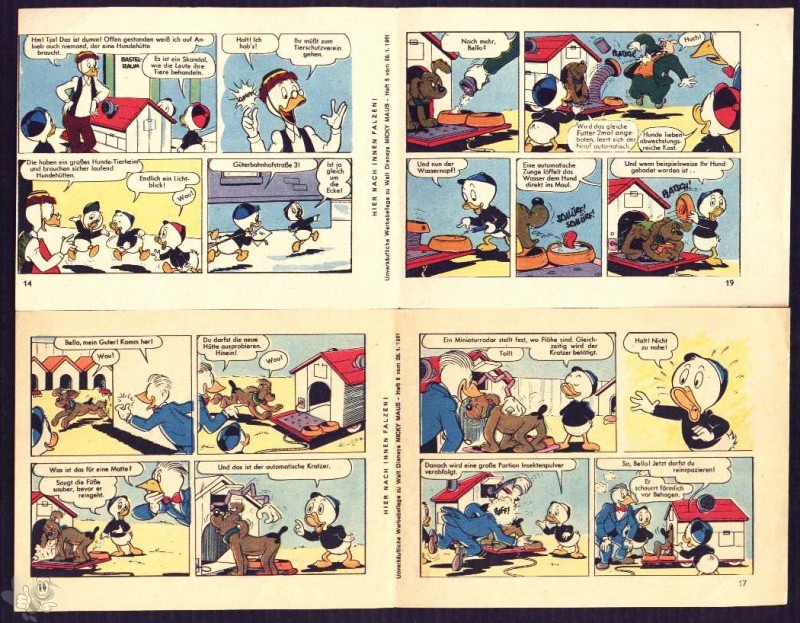 Micky Maus 1961: Nr. 5 - lose Beilage 2 Comicstreifen