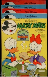 Micky Maus Jahrgang 1983 fast komplett mit Beilagen