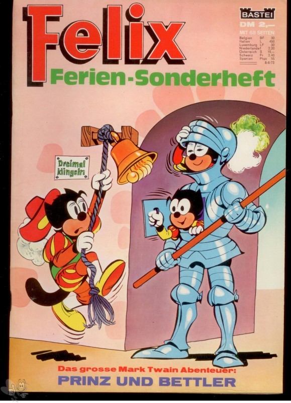 Felix Sonderheft : 1973: Ferien-Sonderheft