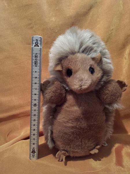 Stofftier: IGEL, braun, gewaschen