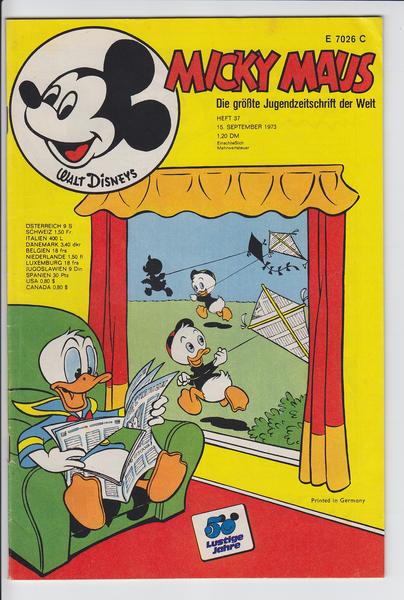 Micky Maus 1973: Nr. 37: