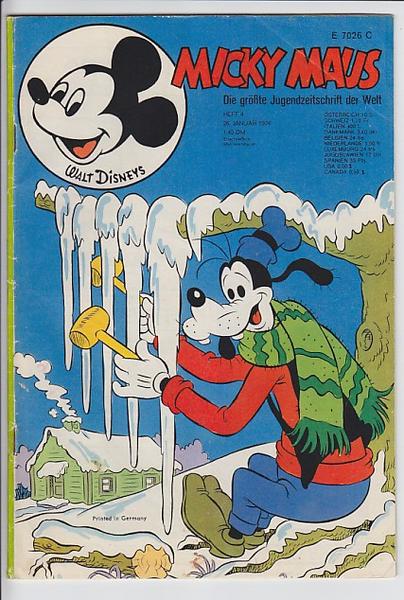 Micky Maus 1974: Nr. 4: