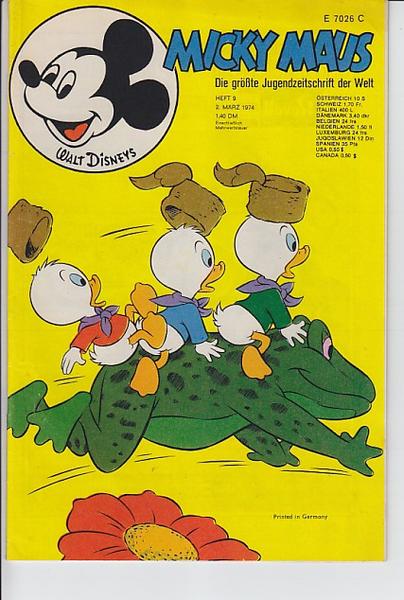 Micky Maus 1974: Nr. 9: