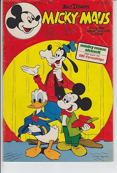 Micky Maus 1974: Nr. 18: