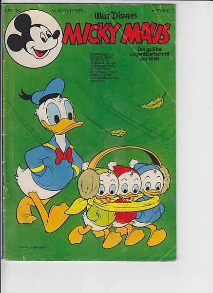 Micky Maus 1975: Nr. 45: