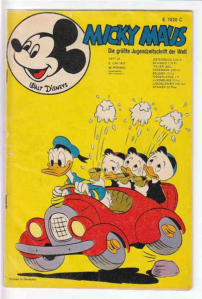 Micky Maus 1970: Nr. 23: