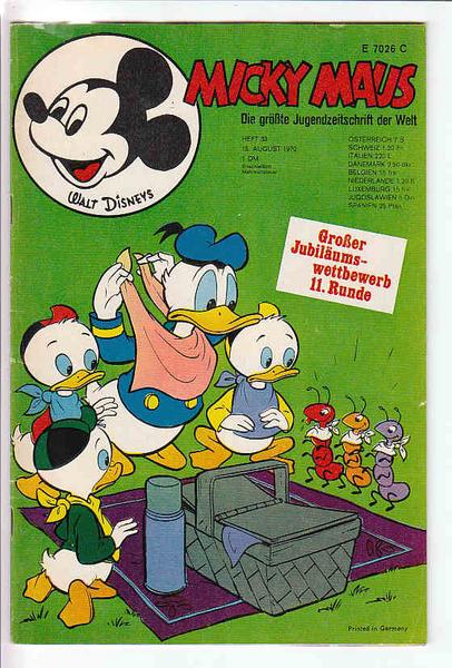 Micky Maus 1970: Nr. 33: